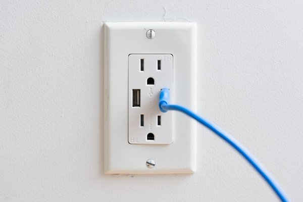 Outlets with USB chargers installed