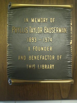 In Memory of Phyllis Taylor Bauserman