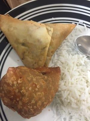 Samosas.