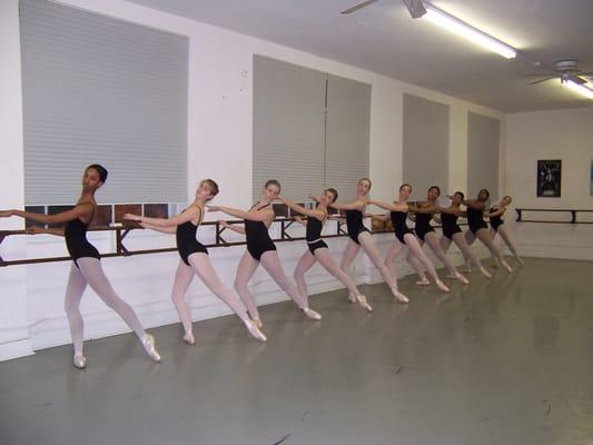 advanced ballet class