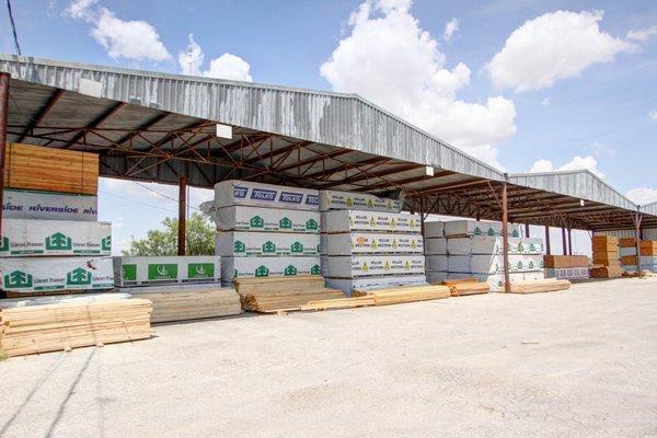 We offer a huge selection of building materials and lumber.