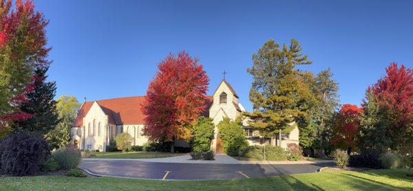 Panoramic view of the entrance