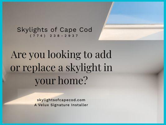 Skylights of Cape Cod are your local Velux Signature Installers.