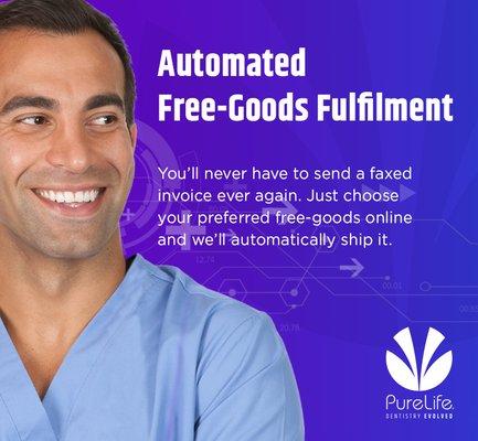 Make your life easier than ever with our automated free-goods fulfilment.