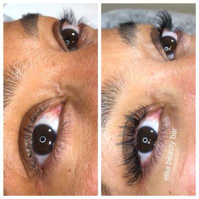 A gorgeous set of classic eyelash extensions! Safe for everyday wear or to add a little glamour for those special occasions.