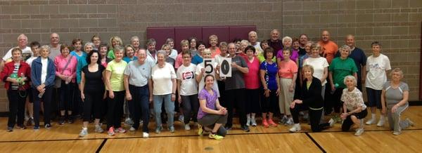 Silver Sneakers Class has over 50 participants!