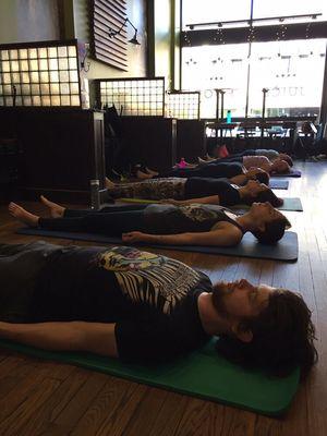 We offer wellness events every month including Yoga + Juice! See fb.com/wysiwygjuice for events.