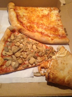 Mushroom and cheese pizza and chicken parmigiana is the BEST in the bronx!!