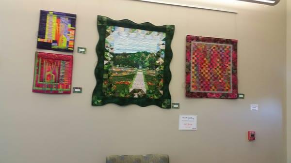 Quilts on display