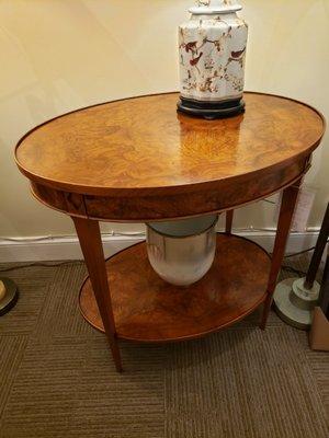 tiger burl side table