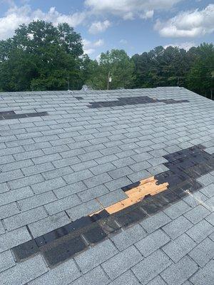 Before roof repair