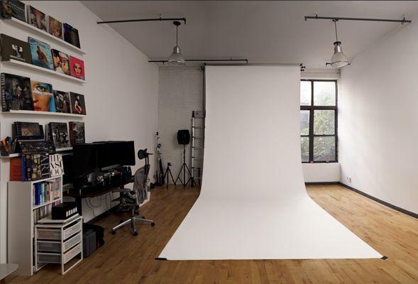 Photo studio white background