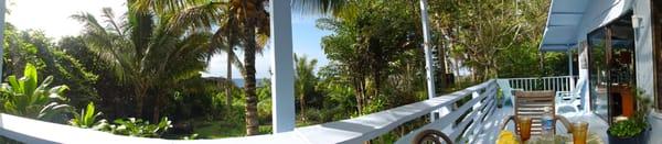 View of the lanai (verandah)