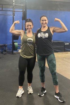 Two trainers at the pit! Running Bootcamps and personal training sessions.