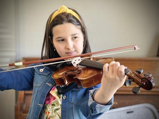 Victoria has been playing the violin for over 2 years now!