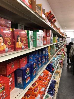 Huge selection at Taj International Food new location.