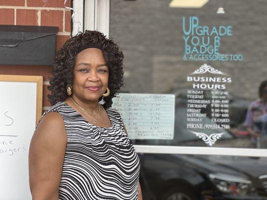 Business Owner- Mrs Carolyn Estees of Upgrade Your Badge & Accessories Too!!!