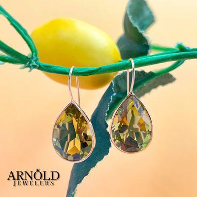 14k Arizona Peridot drop earrings24ctw