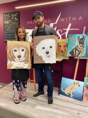 Had a blast painting our pups!