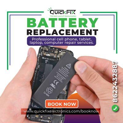 Battery Replacement while you wait