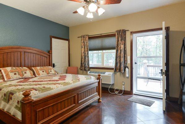 Our spacious Deluxe Cabins are beautifully decorated and just the right fit for your vacation.