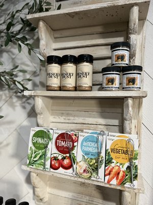 Our Olive Mill Store features various gourmet items