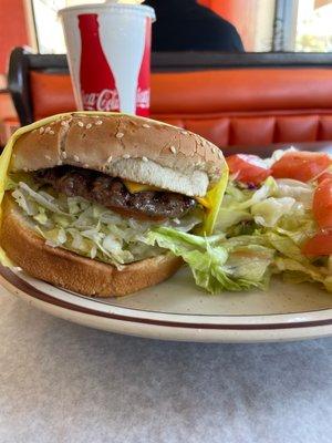 Cheeseburger special salad instead of fries