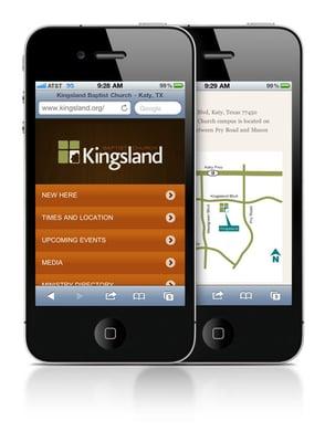 Kingsland Baptist, Katy, TX - mobile site