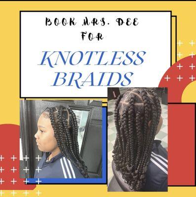 Kid Knotless box braid styles