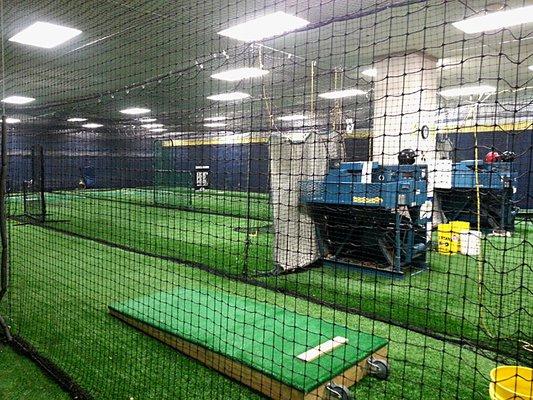 Iron Mike hitting machines, varied speeds. Pitching mounds for baseball & softball.