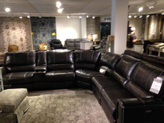 Leather sectionals are in too this year.  Top quality.