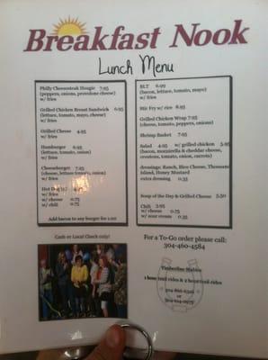 Lunch Menu