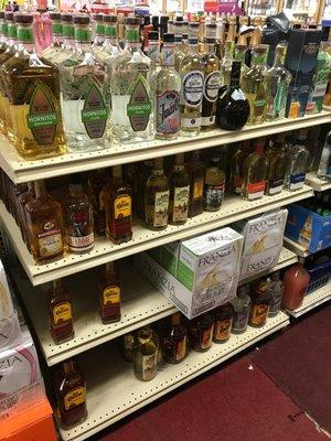 This is their pathetic selection of tequilas!!