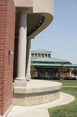 Outdoor stage in the quad area