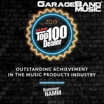 GarageBand Music won a spot in the Top 100 Dealer Awards by NAMM. This is our 5th time receiving this award!