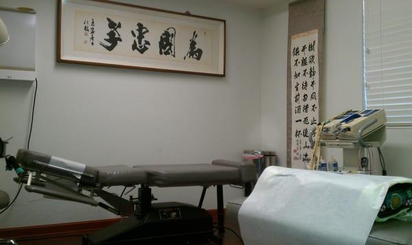 Acupuncture treatment room