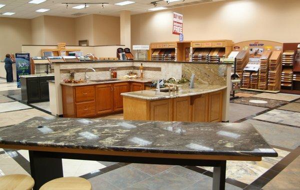 Visit our beautiful showroom for ideas and inspiration! Granite, tile, hardwood, carpet and more!