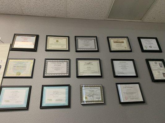 Some of my certifications