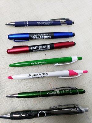 Custom pens.