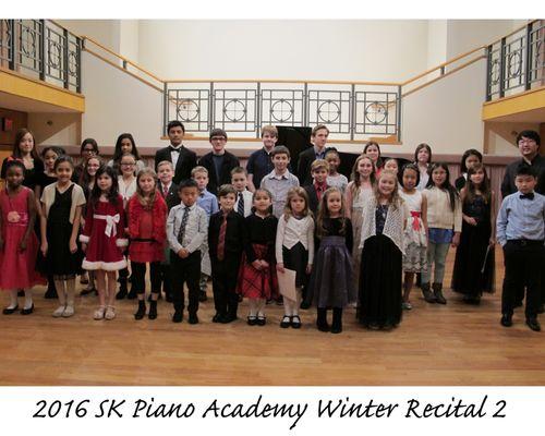 2016 SK Piano Academy Winter Recital (2nd Recital)