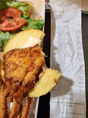 Hand-Breaded Bacon Swiss Chicken Sandwich Combo