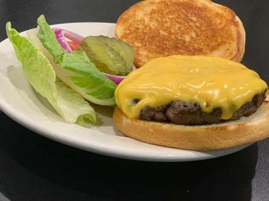 Charbroiled cheeseburger