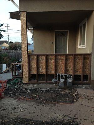 Oakland front porch repair