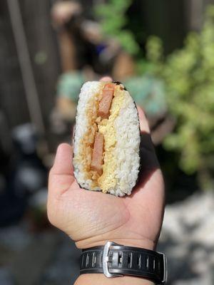 Spam and egg musubi