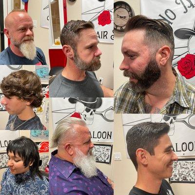 Fades, beard trims, and specialty cuts