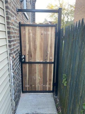 Security fence wooden