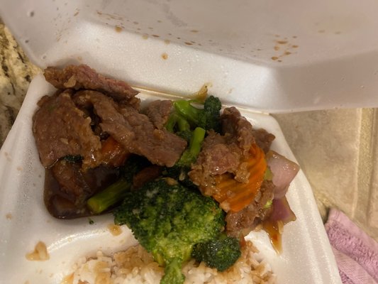 Kids beef and broccoli