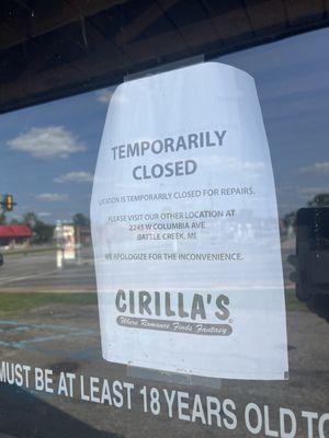 Closed atm :( hoping for a speedy recovery for Cirilla's!