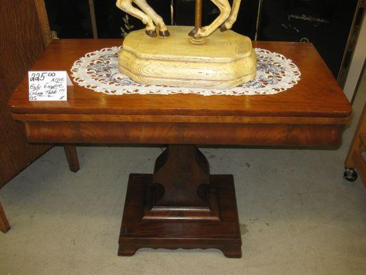 Antique Empire card table for $225!!!