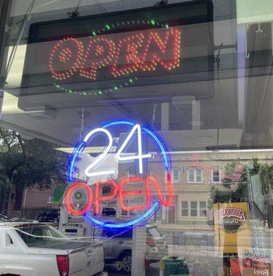 OPEN 24 HOURS